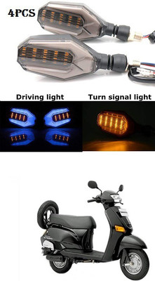 PECUNIA Front, Rear LED Indicator Light for Honda(Multicolor)