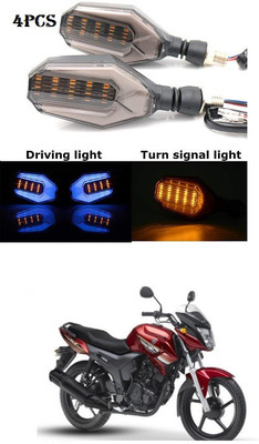PRTEK Front, Rear LED Indicator Light for Yamaha SZ-S(Blue, Yellow)