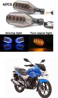 PRTEK Front, Rear LED Indicator Light for Bajaj Discover 125 DTS-i(Blue, Yellow)
