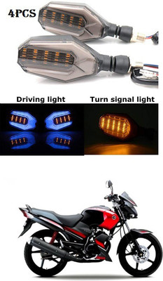 PRTEK Front, Rear LED Indicator Light for Suzuki Gixxer SF(Blue, Yellow)