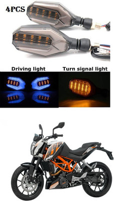 PRTEK Front, Rear LED Indicator Light for KTM Duke 390(Blue, Yellow)