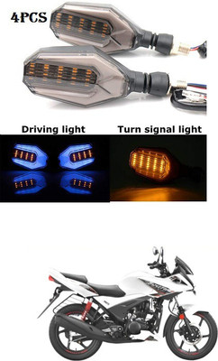 PRTEK Front, Rear LED Indicator Light for Hero Ignitor(Blue, Yellow)