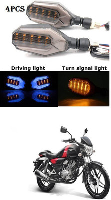 PRTEK Front, Rear LED Indicator Light for Bajaj V 150(Blue, Yellow)
