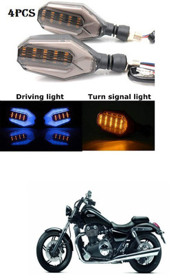 PRTEK Front, Rear LED Indicator Light for Yamaha SZ-S(Blue, Yellow)