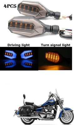 PRTEK Front, Rear LED Indicator Light for Yamaha SZ-S(Blue, Yellow)