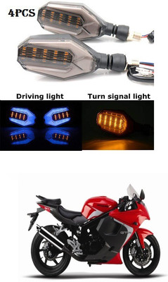PRTEK Front, Rear LED Indicator Light for Hyosung GT250R(Blue, Yellow)