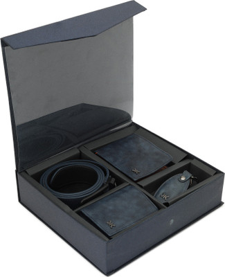 KILLER Card Holder, Wallet & Belt Combo(Blue)