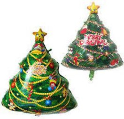 NVRV Printed CHRISTMAS PARTY DECORATION SET WITH TREE Balloon(Multicolor, Pack of 2)