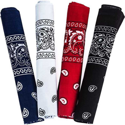 CozyFox Men & Women Printed Bandana(Pack of 4)