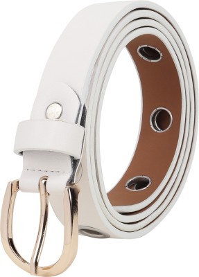 Kastner Women Casual White Artificial Leather Belt