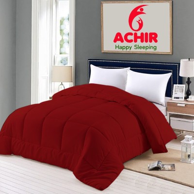 ACHIR Solid Double Duvet for  Heavy Winter(Polyester, Maroon)