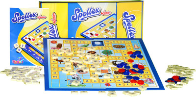 Planet of Toys 2-in-1 Junior Spellex Crossword Educational Board Game For Kids Word Games