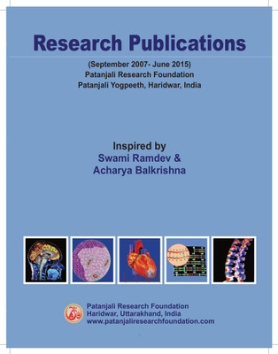 'Research Publications of Patanjali Research Foundation (September 2007 - June 2015)(Paperback, Swami Ramdev, Acharya Balkrishna)