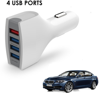 KOZDIKO 21 W Turbo Car Charger(White, With USB Cable)