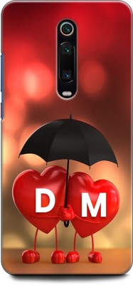 KEYCENT Back Cover for Redmi K20 Pro D M, D LOVES M, NAME, LETTER, ALPHABET, DM LOVE, HART, BLUE(Multicolor, Shock Proof, Pack of: 1)