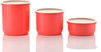 UNICEPT Plastic Utility Container  - 1750 ml, 1250 ml, 650 ml(Pack of 6, Pink)
