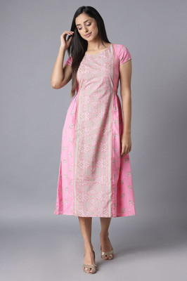 Aurelia Women A-line Pink Midi/Calf Length Dress