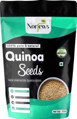 Norjews Raw White Quinoa Seeds for Weight loss Management, Rich in Iron, fiber Gluten free and Diabetic Friendly Quinoa Seeds(250 g)