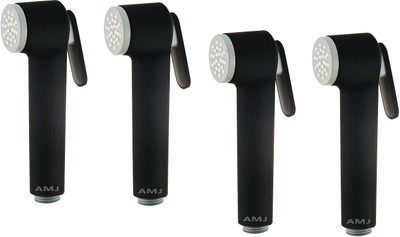 AMJ Premium Reva BLACK ABS Health faucet - PACK OF 4 Health Faucet(Wall Mount Installation Type)