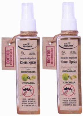 Being Arogyam Chemical Free Mosquito Repellent Room Spray(2 x 200)