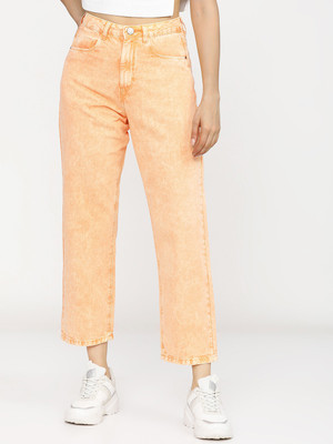 Tokyo Talkies Flared Women Orange Jeans