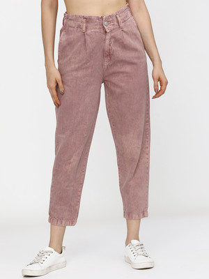 Tokyo Talkies Boyfriend Women Pink Jeans