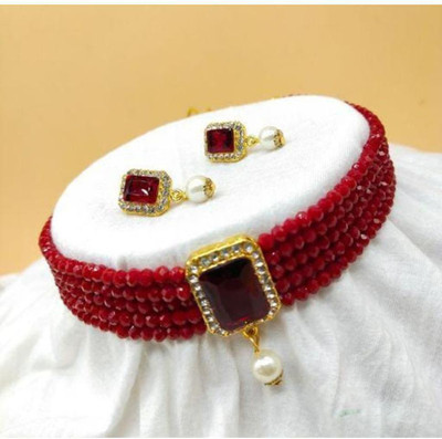 D ZINE JEWELLERS Alloy Gold-plated Multicolor Jewellery Set(Pack of 1)