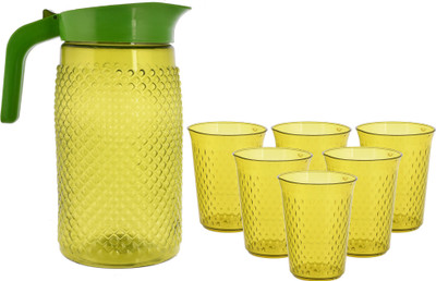 KUBER INDUSTRIES HS39KUBMART022853 Jug Glass Set(Plastic)