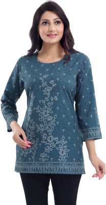 Meher Impex Casual Printed Women Green Top
