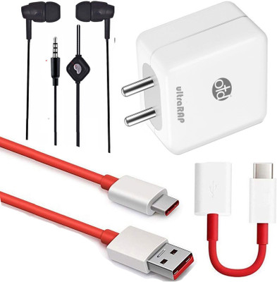 OTD Wall Charger Accessory Combo for Oppo A94 5G, Oppo Reno5 Z, Oppo F19 Pro 30W(Multicolor)