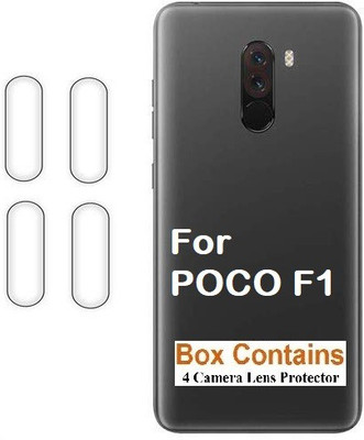 ISAAK Back Camera Lens Glass Protector for POCO F1(Pack of: 4)
