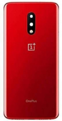 TrofT OnePlus OnePlus 7(Glass)With Camera Lens Back Panel(Red)