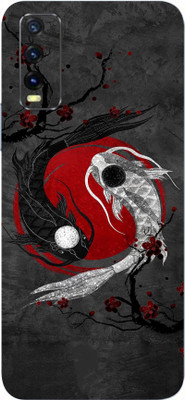 Jeeva Creation Vivo Y20G Mobile Skin(Ultra Super Yin Yang With High Matte Finish.)
