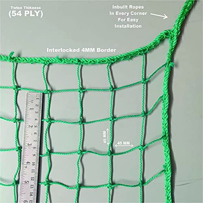 Amz Sports Nets Monkey Protection/ Child Protection / Balcony Net 54PLY (10ft.X.12ft) Bird Net(Green)
