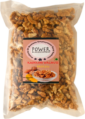 Power Kashmir Broken Walnut kernels, Kashmiri Akhrot Tukda Giri, Kashmiri Walnut Broken Walnuts(1 x 250 g)