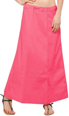 Bigmegamart Plain Design Peach Woman Petticoat Cotton Blend Petticoat(Free)