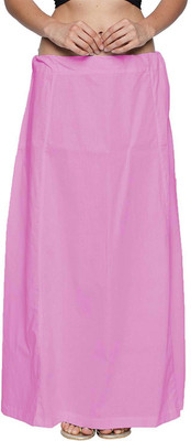 Quickcollection Women's Light Purple Petticoat/Skirts/Shape Wear for Saree Cotton Blend Petticoat(Free)