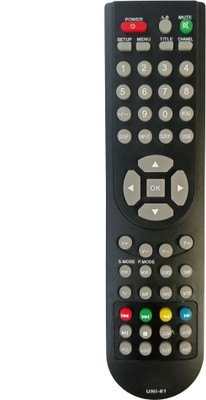 LipiWorld UNI-61 Led LCD Smart TV Universal Compatible for  Crown Remote Controller(Black)