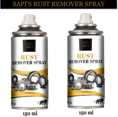 SAPI'S Rust off Spray for rust Loosener,Maintenance and Lubricant Multi-Function (150 ML) Pack of 2 Car Care/Car Accessories/Automotive Products Multifunction Spray Rust Loosener & Lubricant Rust Removal Aerosol Rust Removal Aerosol Spray(150 ml)