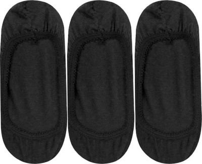 FOXSTON Women Solid, Self Design Low Cut, Peds/Footie/No-Show(Pack of 3)