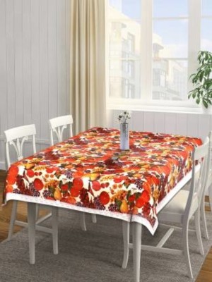 DPA Collection Printed 6 Seater Table Cover(Multicolor, PVC)