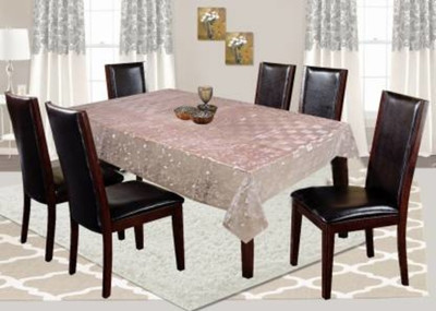 DPA Collection Abstract 6 Seater Table Cover(White, PVC)