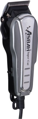 Asbah Super Cut Hair & Beard trimmer|Corded Trimmer with 8 Guide Comb  Runtime: 0 min Trimmer for Men & Women(Multicolor)