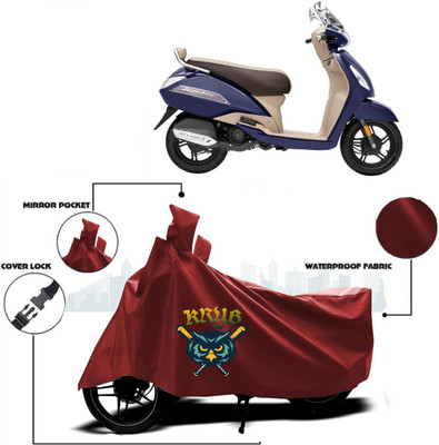 AUTOCAD Waterproof Two Wheeler Cover for Universal For Bike(Jupiter classic, Maroon)