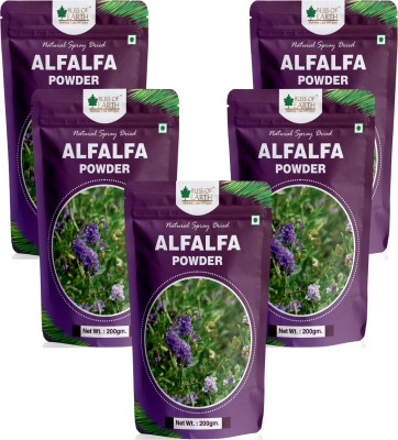 Bliss of Earth 5x200gm ALFALFA Powder Natural Spray Dried (Pack of 5)(5 x 0.2 kg)