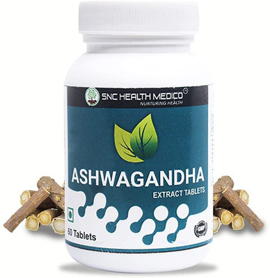 SNCHEALTHMEDICO Ashwagandha Extract Tablets 500mg High Strength Potent Formula(2 x 60 Tablets)