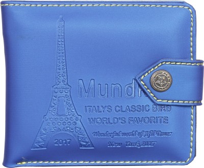 Mundkar Boys Blue Artificial Leather Wallet(5 Card Slots)