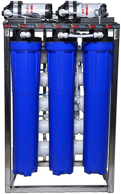 OneTech 100 LPH Commercial Water Purifier Plant Stainless Steel With TDS Adjuster + Auto Shut Off 100 L RO + UF Water Purifier(Blue)