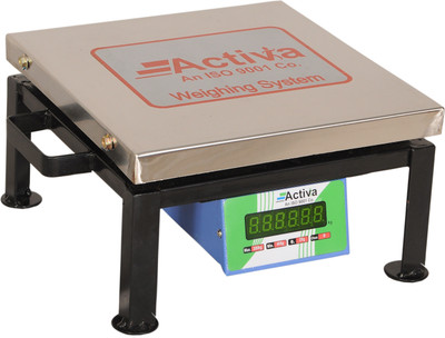 ACTIVA 100kg weighing scale,Double display weight machine for shop, SS 10g accuracy Weighing Scale Weighing Scale(STAINLESS STEEL)