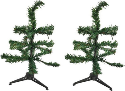 Yug Enterprises Pine 10 cm (0.33 ft) Artificial Christmas Tree(Green)